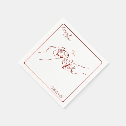 oestertrekkersgroep servet (Hoek)