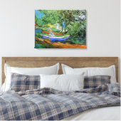 Oever van de Oise bij Auvers van Vincent van Gogh Canvas Afdruk (Insitu (Slaapkamer))