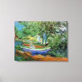 Oever van de Oise bij Auvers van Vincent van Gogh Canvas Afdruk (Voorkant)