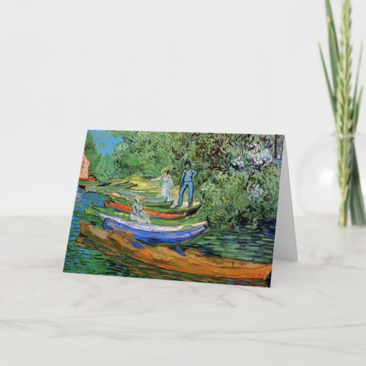 Oever van de Oise bij Auvers van Vincent van Gogh Kaart (Voorkant)