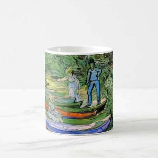 Oever van de Oise bij Auvers van Vincent van Gogh Koffiemok (Center)
