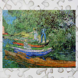 Oever van de Oise bij Auvers van Vincent van Gogh Legpuzzel