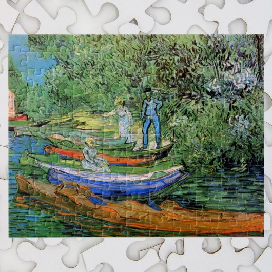 Oever van de Oise bij Auvers van Vincent van Gogh Legpuzzel