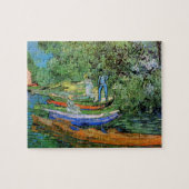 Oever van de Oise bij Auvers van Vincent van Gogh Legpuzzel (Horizontaal)