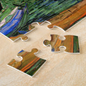 Oever van de Oise bij Auvers van Vincent van Gogh Legpuzzel (Zijkant)