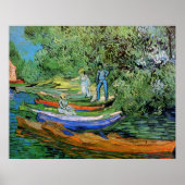 Oever van de Oise bij Auvers van Vincent van Gogh Poster (Voorkant)