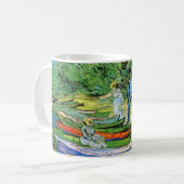 Oever van de Oise bij Auvers Vincent van Gogh Koffiemok (Voorkant links)