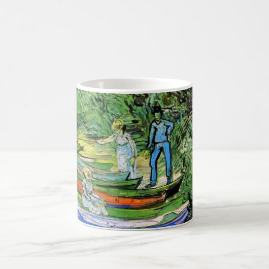 Oever van de Oise bij Auvers Vincent van Gogh Koffiemok (Center)