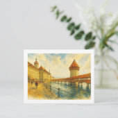 Oever van Luzern, Briefkaart (Staand voorkant)