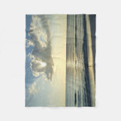 Oever Zonsopgang Sereniteit Fleece Deken (Voorkant)
