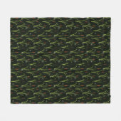 Oeverbiespatroon Fleece Deken (Voorkant (Horizontaal))