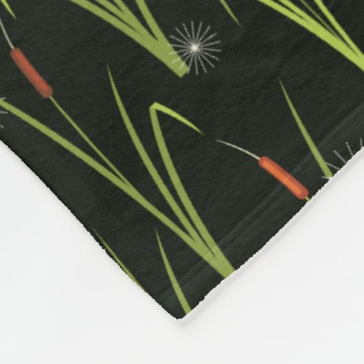 Oeverbiespatroon Fleece Deken (Hoek)