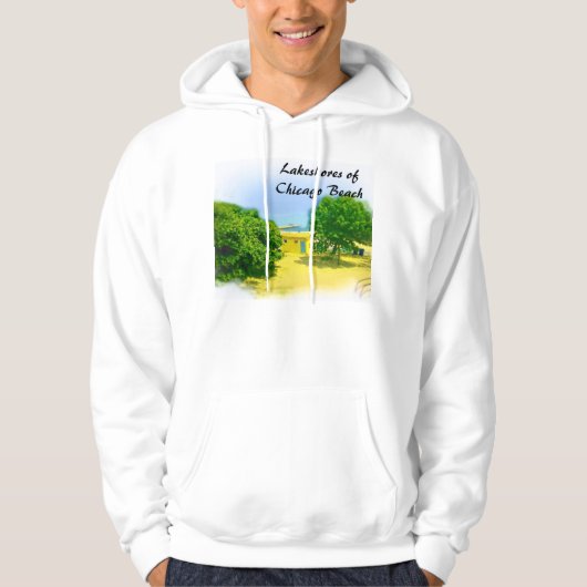Oevers van Chicago Beach Hoodie (Voorkant)