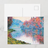 Oevers van de Seine bij Jenfosse Briefkaart (Voorkant / Achterkant)