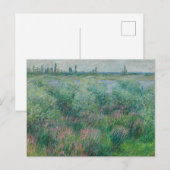 Oevers van de Seine bij Vétheuil, Monet 1881 Briefkaart (Voorkant / Achterkant)