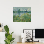 Oevers van de Seine door Claude Monet Poster (Thuiskantoor)