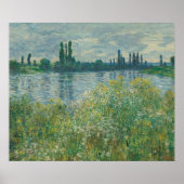 Oevers van de Seine door Claude Monet Poster (Voorkant)