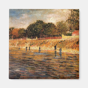 Oevers van de Seine door Vincent van Gogh Magneet