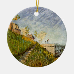 Oevers van de Seine, Pont de Clichy door Vincent v Keramisch Ornament