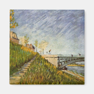 Oevers van de Seine, Pont de Clichy door Vincent v Magneet