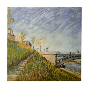 Oevers van de Seine, Pont de Clichy door Vincent v Tegeltje