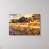 Oevers van de Seine van Vincent van Gogh Canvas Afdruk (Voorkant)