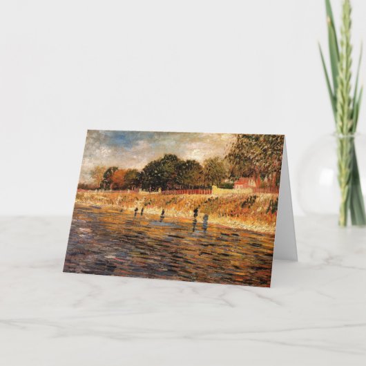 Oevers van de Seine van Vincent van Gogh Kaart (Voorkant)