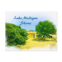 Oevers van het Chicago-strand