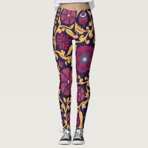 Oezbeekse bloemenborduurwerk, motief. leggings