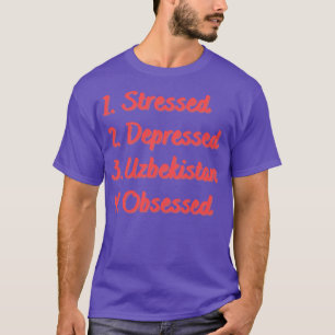 Oezbeekse depressie geobsedeerd t-shirt