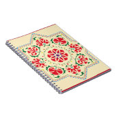 Oezbeekse etnische  ornament suzanisuzani, stof notitieboek (Rechterzijde)