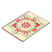 Oezbeekse etnische  ornament suzanisuzani, stof notitieboek (Linkerzijde)