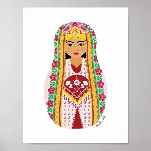 Oezbeekse Matryoshka Poster (Voorkant)