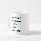 Oezbeekse moeder, super koffiemok (Voorkant links)