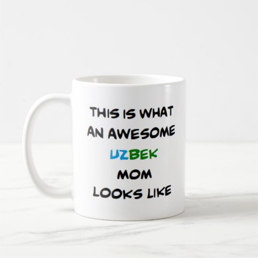 Oezbeekse moeder, super koffiemok (Links)