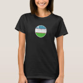 Oezbeekse vlag 1 t-shirt (Voorkant)