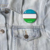 Oezbeekse vlag Charmante Patriottische Button (In situ)