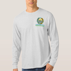 Oezbeekse vlag en wapenschild t-shirt