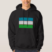 Oezbeekse vlag hoodie (Voorkant)