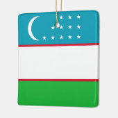 Oezbeekse vlag keramisch ornament (Links)