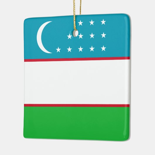 Oezbeekse vlag keramisch ornament (Links)