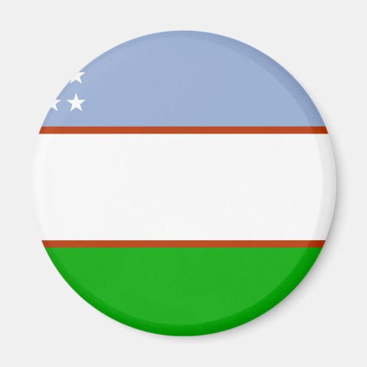 Oezbeekse vlag magneet (Voorkant)
