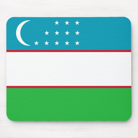 Oezbeekse vlag muismat (Voorkant)