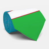 Oezbeekse vlag stropdas (Opgerold)