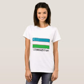 Oezbeekse vlag t-shirt (Voorkant volledig)