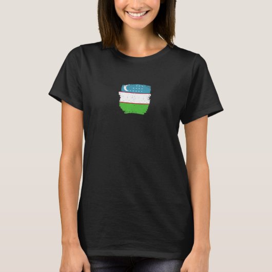 Oezbeekse vlag t-shirt (Voorkant)
