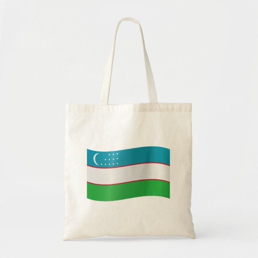 Oezbeekse vlag tote bag (Voorkant)
