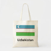 Oezbeekse vlag tote bag (Voorkant)