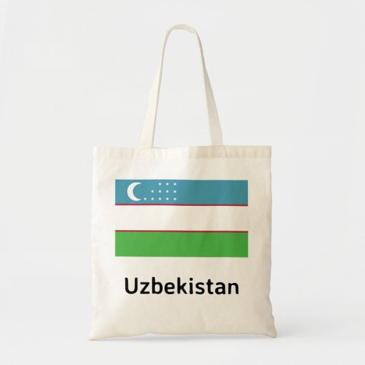 Oezbeekse vlag tote bag (Voorkant)