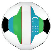 oezbeekse vlag voetbal (Gedraaid)
